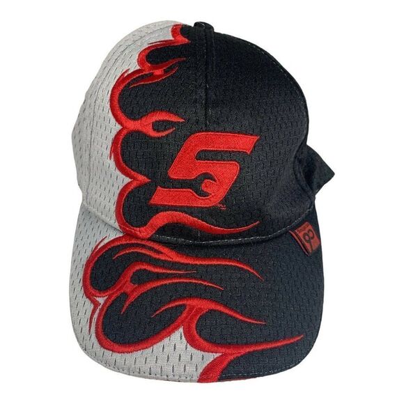 SNAP ON TOOLS Flame 90th ANNIVERSARY 2010 Black Red Mesh Fire K-Products Hat Cap - Picture 1 of 4